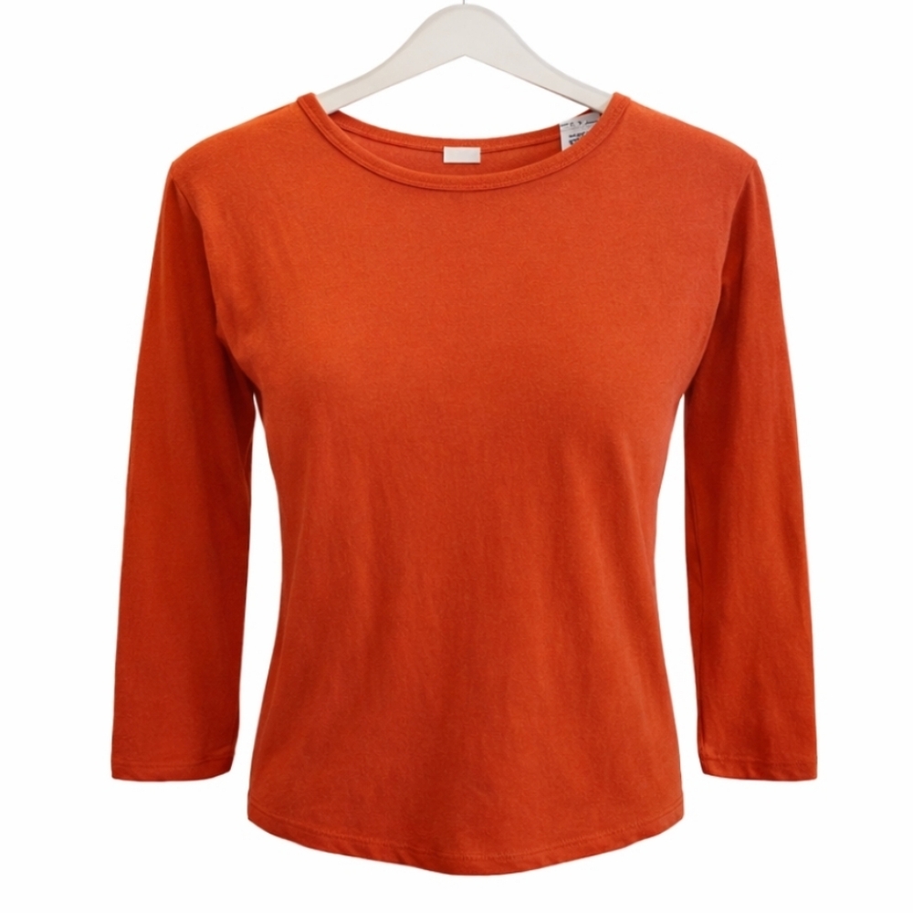 🎉Old Navy Orange Casual Criss Cross Womens Top Sz Med